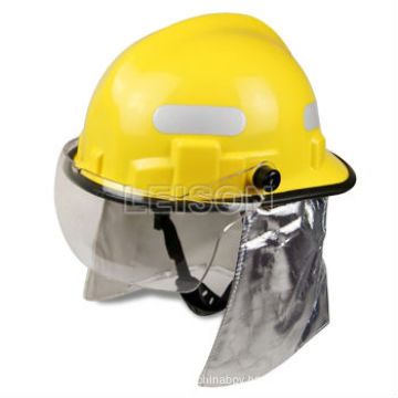 Fire fighting helmet with flame retardant and impact resistance